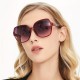 New European and American cross-border women's sunglasses, high-end, slimming, UV-blocking sunglasses, fashionable large-frame sunglasses