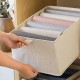 Tianshan cotton and linen compartmented storage basket, household clothing wardrobe storage box, underwear and pants drawer-style storage box