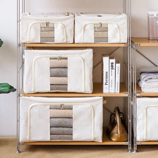 Heavyweight iron storage basket, durable shelf for home wardrobes, kitchens, and desks, multifunctional and practical storage rack with expandable capacity