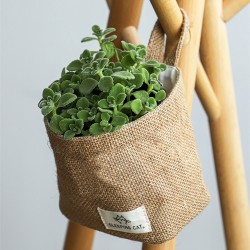 Pure Time Selected Choose a small cotton and linen hanging basket, desktop sundries, cosmetics pen holder, or wall-mounted storage basket.