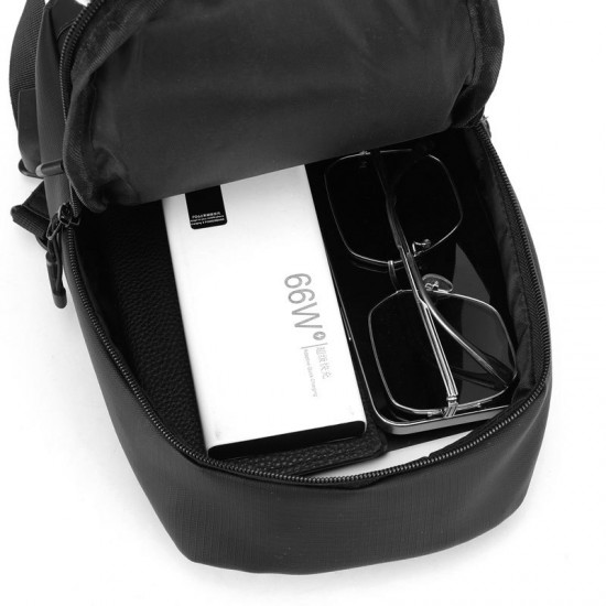 Men's chest bag, handbag, new trendy casual single shoulder bag, travel bag for business commuting, multi-functional backpack for business