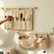 Behind-the-door fabric cotton storage hanging bag, sundry item sorting and organization bag, wall-mounted household large-capacity small hanging bag