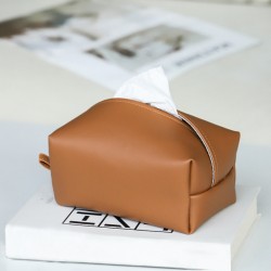 Pure Time Car Tissue Bag, Light Luxury, Wall-Mounted, Simple, Artistic Tissue Bag.