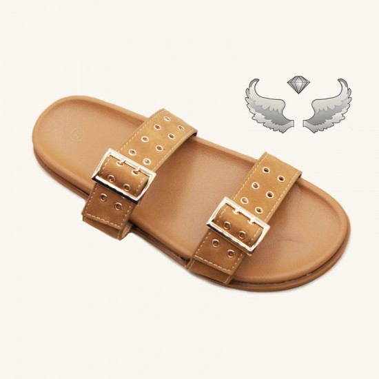 US export-made summer direct sales: fashionable metal women's flip-flops, wholesale Slippers