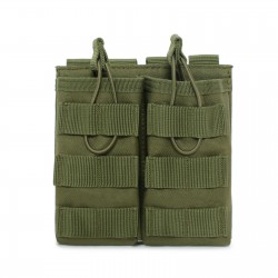Tactical two-connection bag MOLLE vest accessory bag military enthusiast M4 magazine bag (RANDOM COLOR)