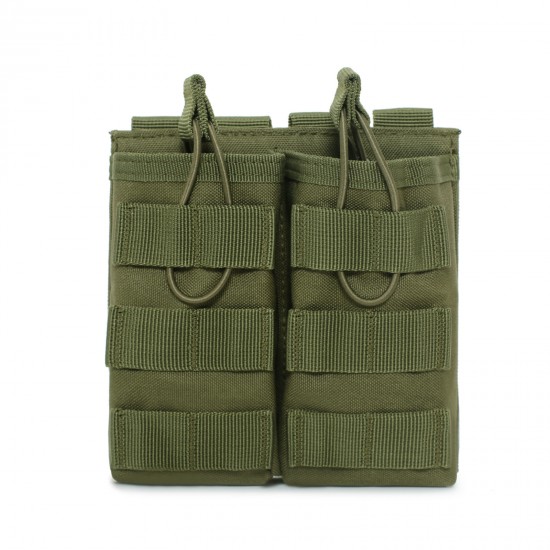 Tactical two-connection bag MOLLE vest accessory bag military enthusiast M4 magazine bag (RANDOM COLOR)