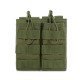 Tactical two-connection bag MOLLE vest accessory bag military enthusiast M4 magazine bag (RANDOM COLOR)