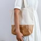 Factory-direct, waterproof, cork-grained canvas tote bags, preppy, travel, and office-style shopping bags.
