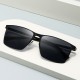 New men's driver's fishing sunglasses, high-end driving sun protection sunglasses, stylish square-frame metal sunglasses