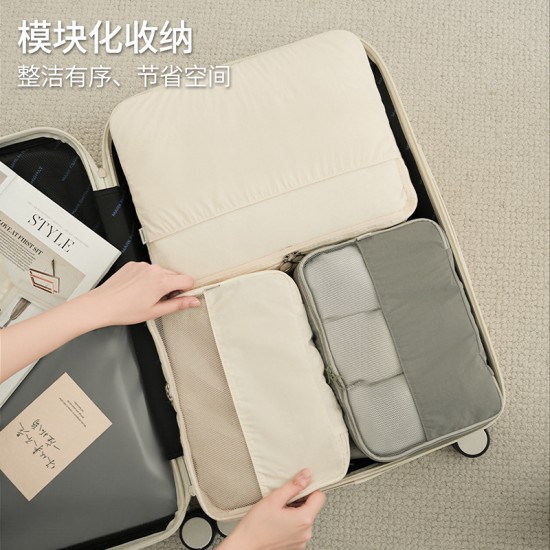 Cotton and linen storage box, foldable fabric storage basket with drawstring for children's toys and clothing, simple style