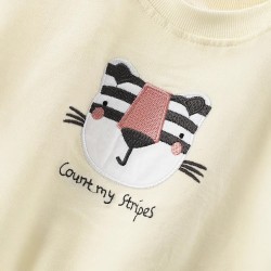 Girls' sweatshirts, autumn and winter styles, European and American small and medium-sized children's fashionable terry cotton round neck shirts, cute printed children's tops