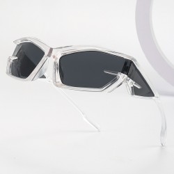 New European and American Futuristic Tech Sunglasses, Y2K Street Style and Runway Fashion Sunglasses for Men and Women