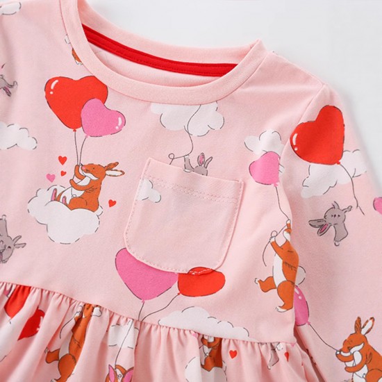 New autumn styles for girls: cotton pajamas for 3-year-old girls.