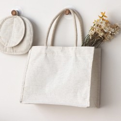 Factory-direct, cotton and linen, preppy, travel, and office-style tote bags, large-capacity, portable, school bags, and shopping bags.