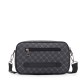 Men's cross-body bag with check pattern, new style Korean-style casual shoulder bag, street trend horizontal style small niche handbag