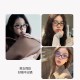 Small-frame retro Korean-style no-makeup glasses, nerdy myopia oval flat glasses, the same style as Zhang Yuanying for women