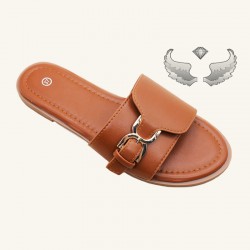 Foreign trade wholesale, flat-soled women's craft shoes, bow-knotted Roman shoes, beach sandals.