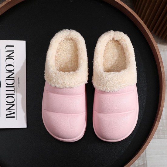 2023 New Cross-Border Winter Couple Midnight Warm Moon Goodnight Clock Cotton Slippers