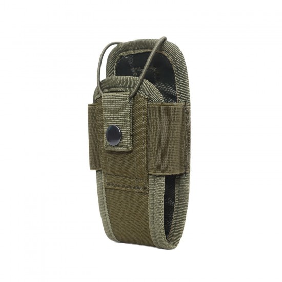 Realistic CS tactical radio storage bag, MOLLE waist strap multi-purpose tool bag, outdoor sports waist bag, walkie-talkie bag (RANDOM COLOR)