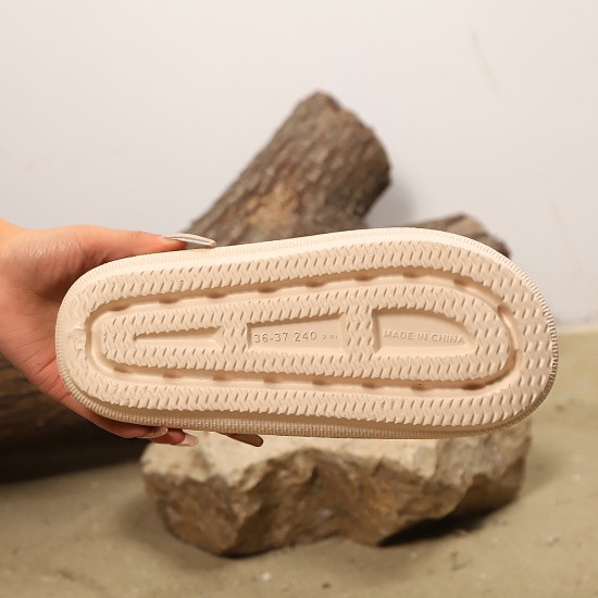 Cross-border floral flip-flops for women, wholesale thick-soled new summer beach slippers for women