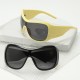 Retro, old-fashioned cat-eye sunglasses for women, high-end UV protection, fashionable metal cross-border sunglasses