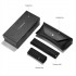 Wholesale glasses case set, simple black, portable, upper and lower lid packaging, pressure-resistant storage box.