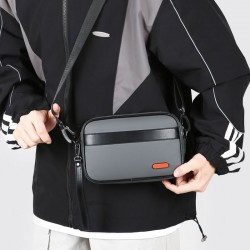 Men's bag, Korean 2025 new style simple single shoulder bag, urban trendy casual men's crossbody bag, business commuting handbag