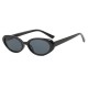 Cross-border letter F rimless trimmed sunglasses, European and American fashion metal sunglasses, oval retro small-frame sunglasses.