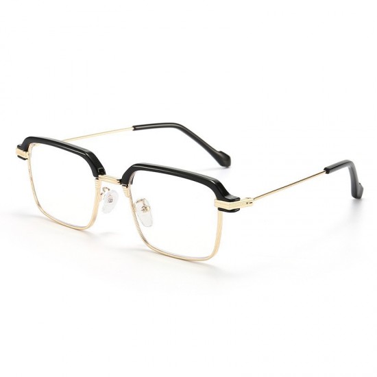2024 new ultra-thin metal blue light blocking plain glasses for men, fashionable and versatile for business and casual wear